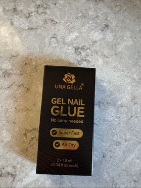 UNA GELLA Black Gel Nail Glue – Super Fast Air Dry